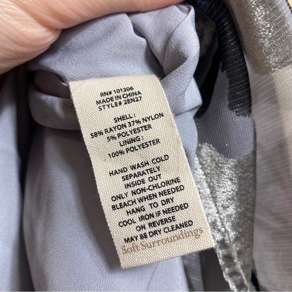 Soft Surroundings Annika Velvet Floral Midi Dress - Picture 10 of 10